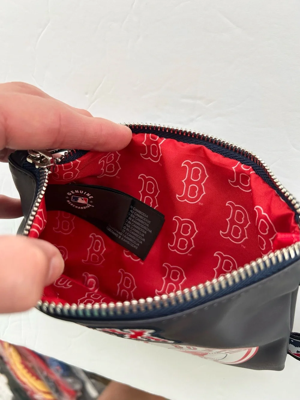 NWT MLB Boston Red Sox Clear Tote Crossbody Stadium Bag with Pouch
